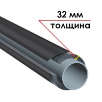 Трубка K-FLEX 32x108-1 ST IC CLAD BK